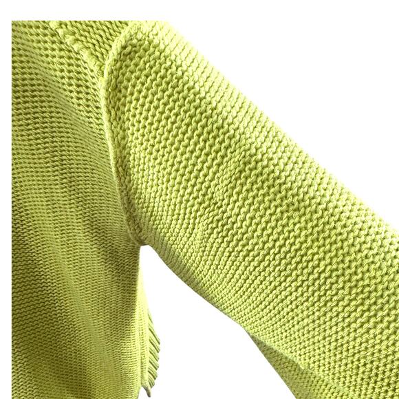 "LUMIE'RE" Lime Green Sweater, Slouchy, Size L,Oversize,SNAG IN SLEEVE,SEE PICS - Picture 3 of 14